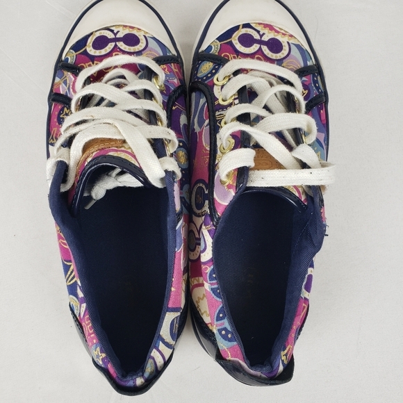 Coach Barrett Poppy Multicolor Fashion Shoe Sz 7M - Picture 4 of 8
